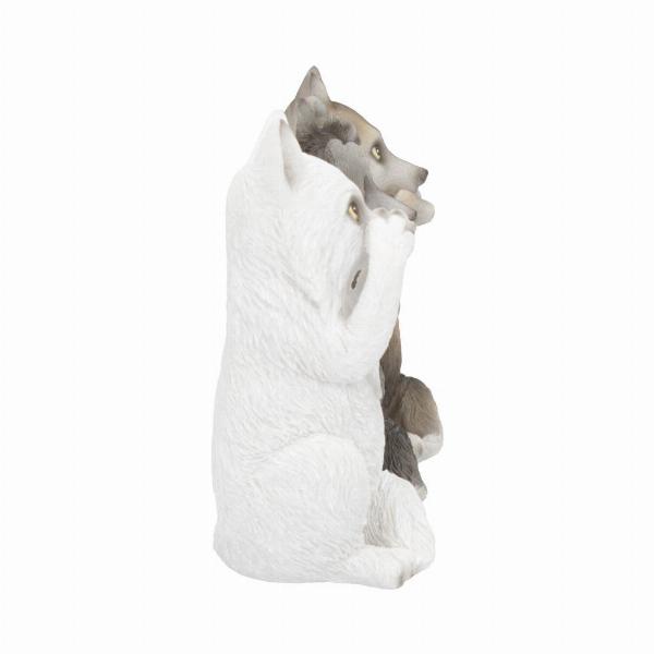Photo #4 of product B4472N9 - Three Wise Wolves Figurines 10cm