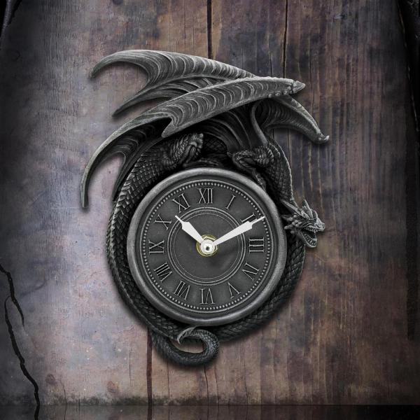 Photo #5 of product D6848C24 - Time to Burn Dragon Wall Clock