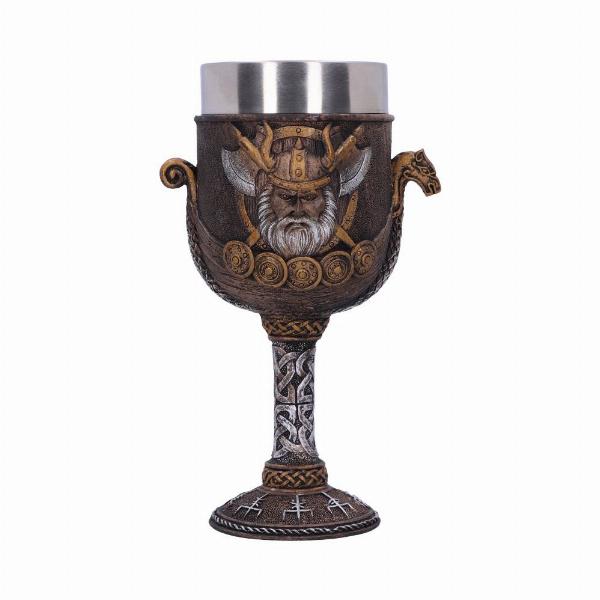 Photo #3 of product D3271J7 - Valhalla Goblet Viking Dragon Boat Wine Glass