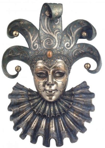 Photo of Venetian Mask Jester (Genesis Fine Arts) Large 50 cm