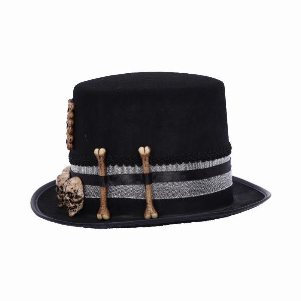 Photo #2 of product D5039R0 - Voodoo Priest's Skull and Bone Top Hat