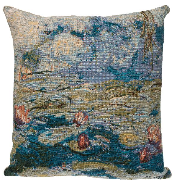 Phot of Water Lilies By Monet Tapestry Cushion I