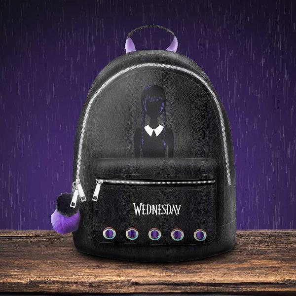 Photo #2 of product C6811B24 - Wednesday Backpack in Black