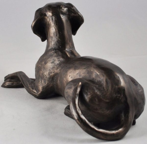 Photo of Weimaraner Bronze Dog Sculpture (Harriet Glen) 24cm