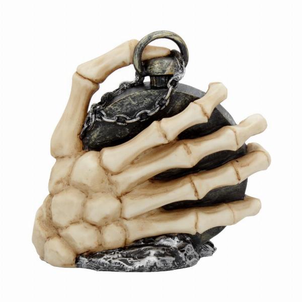Photo #3 of product U4469N9 - About Time Skeleton Hand and Pocket Watch Mantel Clock