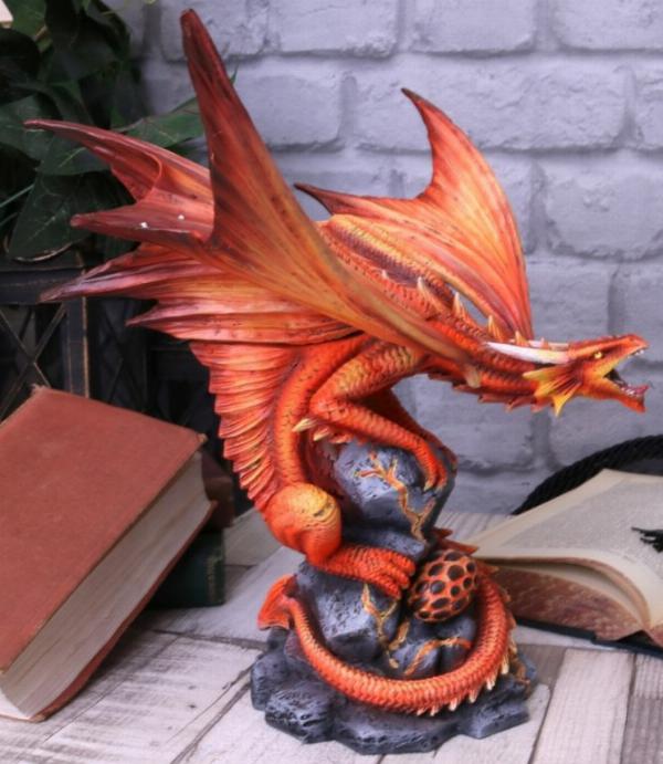 Photo of Adult Fire Dragon Figurine (Anne Stokes)