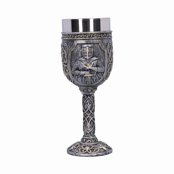 Photo #1 of product U3878K8 - Armoured Medival Knight Soldier Goblet 19cm