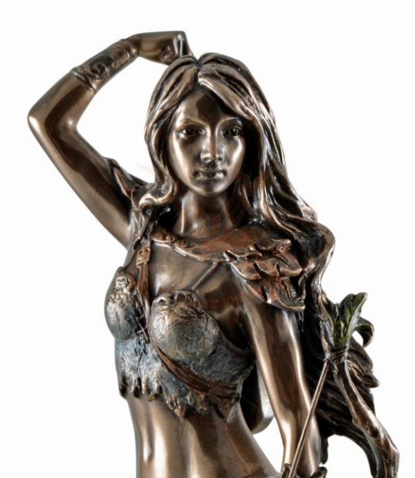 Photo of Artemis Goddess of the Hunt Bronze Figurine 25 cm