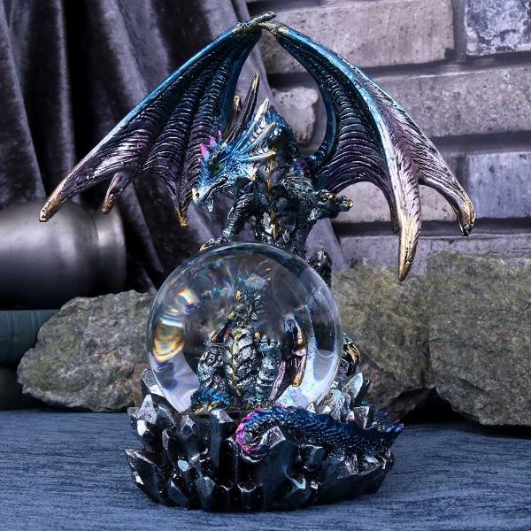 Photo #5 of product U4501N9 - Azul Oracle Blue Dragon Fortune Seer Figurine 19cm