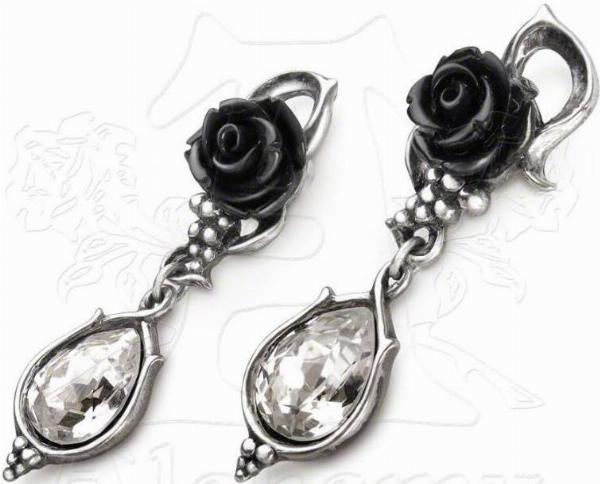 Photo of Bacchanal Rose Dropper Stud Earrings (Pair)