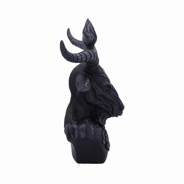 Photo #4 of product B5114R0 - Celestial Black and Silver Baphomet Bust