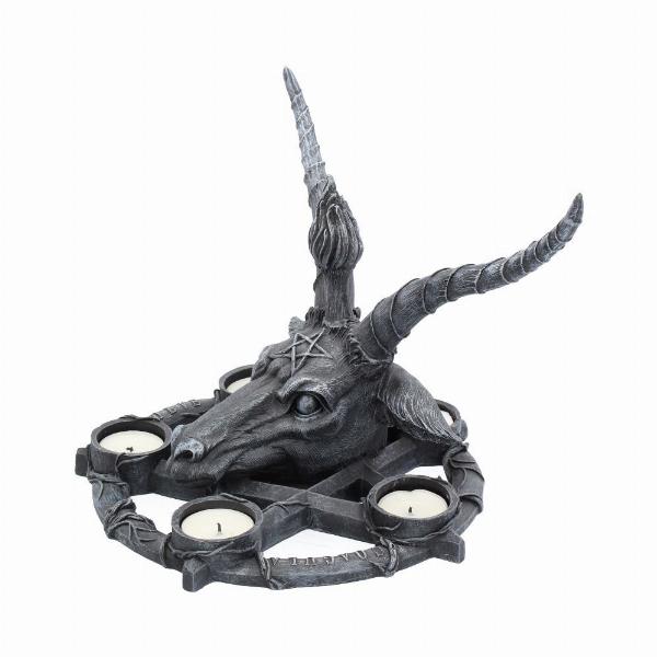 Photo #2 of product B1485D5 - Baphomet Sabbatic Goat Diety Candle Holder
