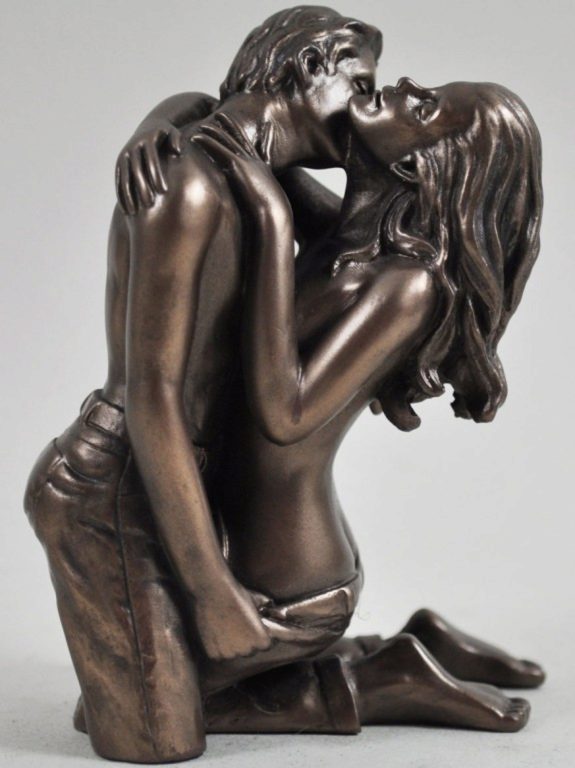 Photo of Being With You Bronze Figurine (Love is Blue) 10cm Small