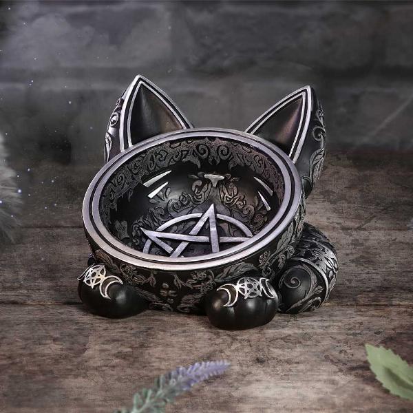 Photo #5 of product B6599Y3 - Black Cat Magic Trinket Bowl