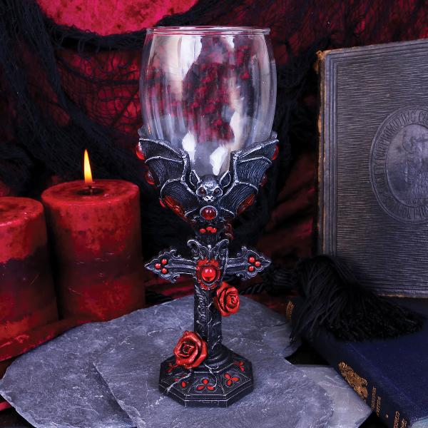 Photo #5 of product B4479N9 - Carpe Noctem Dracula Vampire Bat Wine Glass