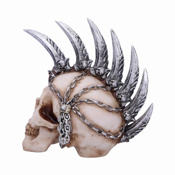 Photo #2 of product U4945R0 - Chain Blade Mohican Mohawk Knife Skull Ornament