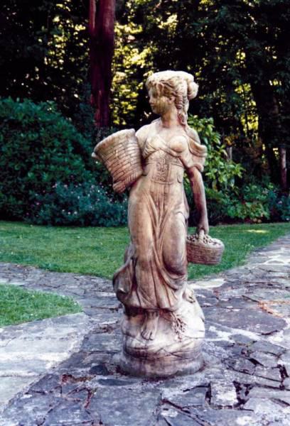 Photo of Country Girl Stone Statue (Large)