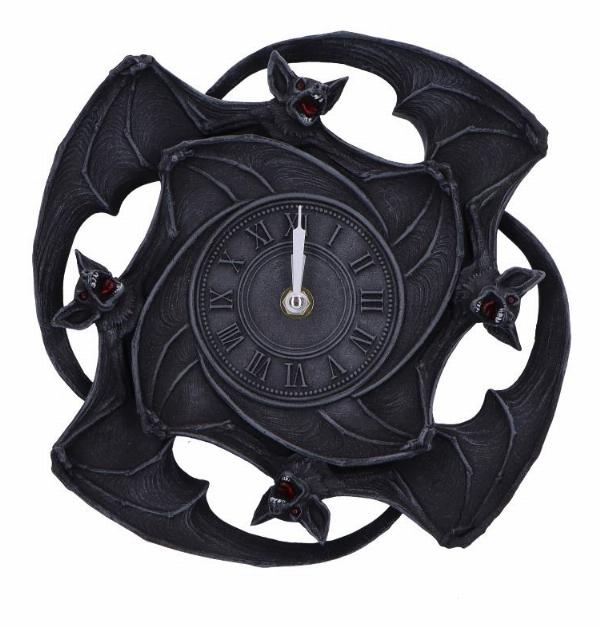 Photo #1 of product D6847C24 - Creatures of the Night Bat Wall Clock