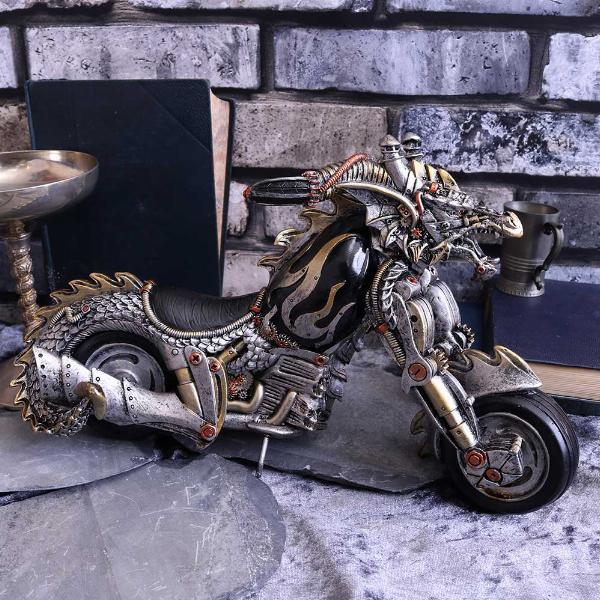 Photo #5 of product U4531N9 - Dracus Birota Steampunk Dragon Motorcycle. 29cm