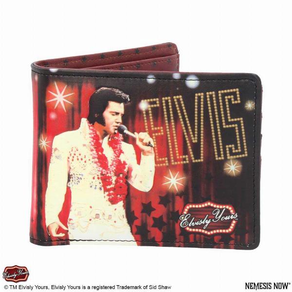 Photo #5 of product B4103M8 - Officially Licensed Elvisly Yours Elvis Wallet Red 11cm