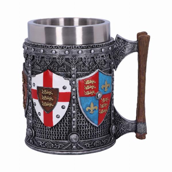 Photo #5 of product B2405G6 - English Shield and Sigil Tankard 13.5cm