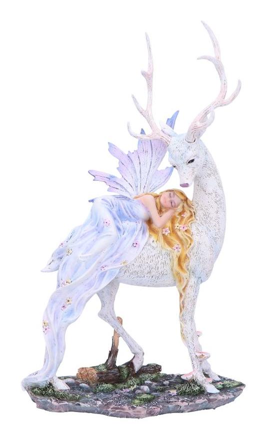 Photo #1 of product D6855C24 - Evelyn Fairy and Stag Figurine