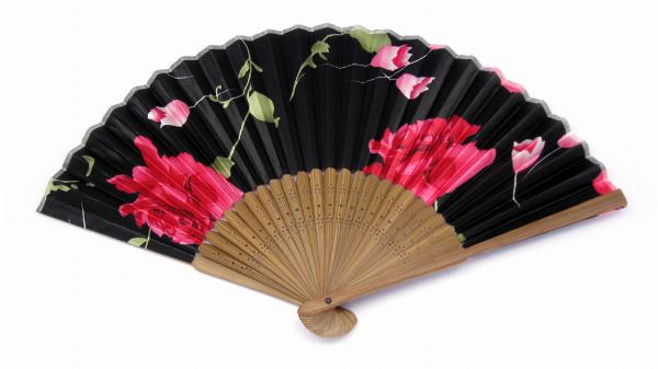 Photo of Floral Mixed Designs Japanese Fan (Set of 3)