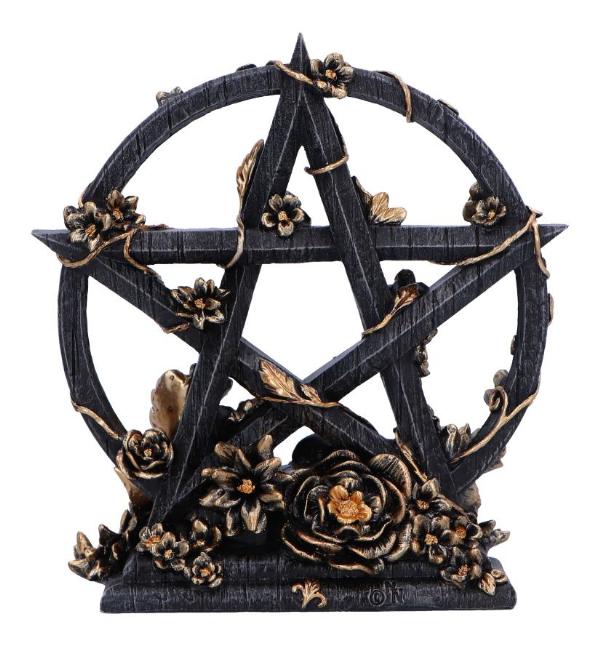 Photo #3 of product B6616B24 - Dark Floral Decorative Pentagram Ornament