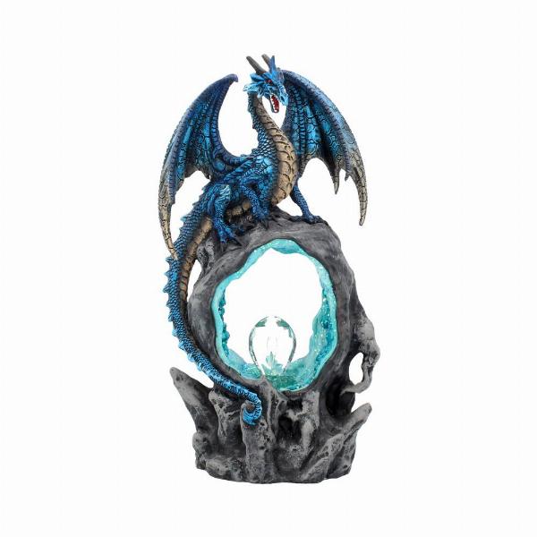 Photo #5 of product U2470G6 - Frostwing's Gateway Figurine Blue Dragon Crystal Light Up Ornament