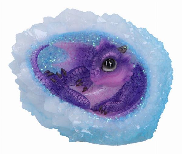 Photo #2 of product U6707A24 - Geode Nest (Purple) Illuminating Figurine