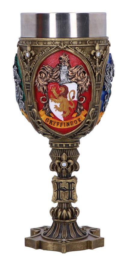 Photo #1 of product B6917C24 - Officially Licensed Harry Potter Four Hogwarts House Collectible Goblet