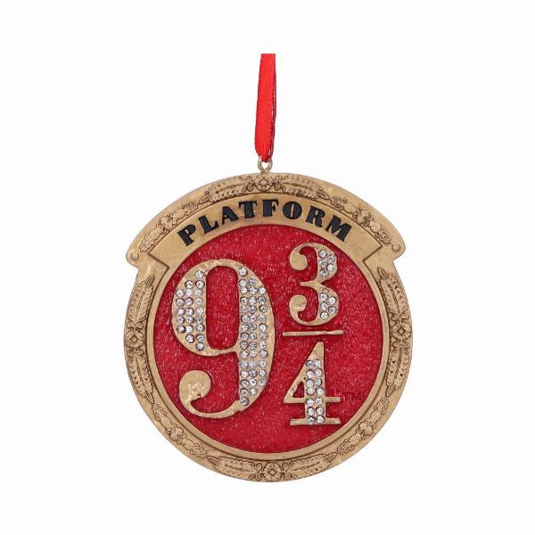 Photo #3 of product B5677T1 - Harry Potter Train Platform 9 3/4 Hanging Festive Decorative Ornament