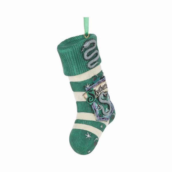 Photo #3 of product B5618T1 - Officially Licensed Harry Potter Slytherin Stocking Hanging Festive Ornament