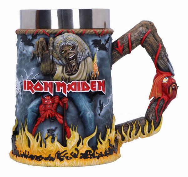 Photo #1 of product B6831C24 - Iron Maiden The Number of the Beast Album Tankard