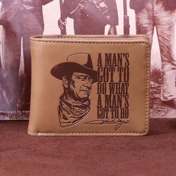 Photo #5 of product B3315J7 - 'A Mans Got To Do What A Mans Got To Do' John Wayne Wallet