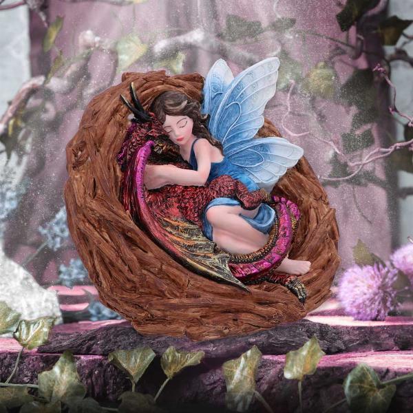 Photo #5 of product U6092W2 - Love Nest Fairy Dragon Figurine 15.5cm