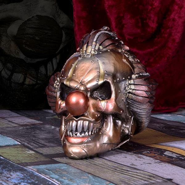 Photo #5 of product U5276S0 - Mechanical Laughter Horror Steampunk Clown Skull Ornament