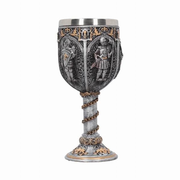 Photo #3 of product D1070C4 - Medieval Knight Chain Wine Goblet