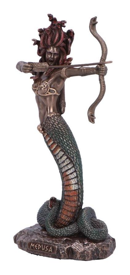 Photo #3 of product D6814B24 - Medusas Wrath Medium Bronze Figurine