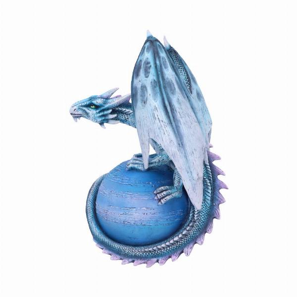 Photo #2 of product D4989R0 - Mercury Guardian Turquoise Planet Dragon Figurine