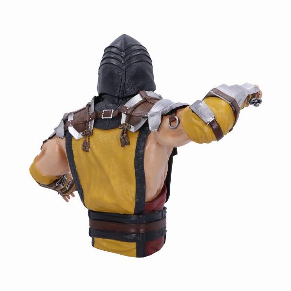 Photo #4 of product B6125W2 - Officially Licensed Mortal Kombat Scorpion Bust 29.5cm