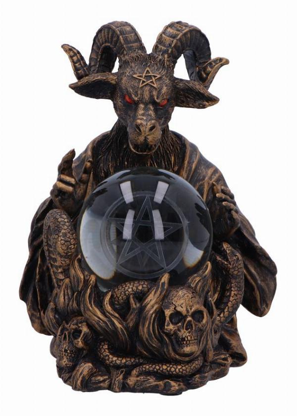 Photo #2 of product D6761A24 - Orbuculum of the Baphomet Illuminating Figurine 16cm