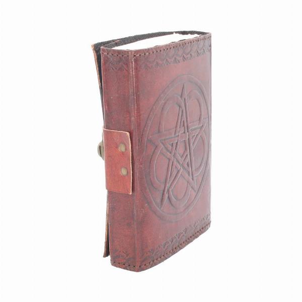 Photo #3 of product D1024C4 - Nemesis Now Wiccan Lockable Pentagram Leather Embossed Journal