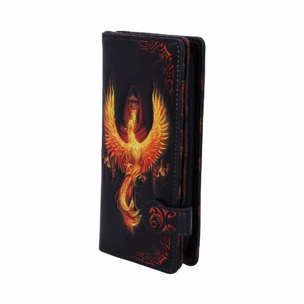 Photo #2 of product B5375S0 - Anne Stokes Phoenix Rising Mythical Bird Embossed Purse