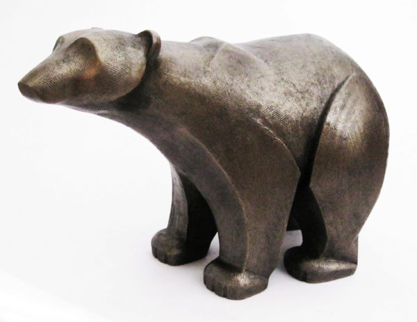 Photo of Polar Bear Standing Bronze Sculpture (Frith)