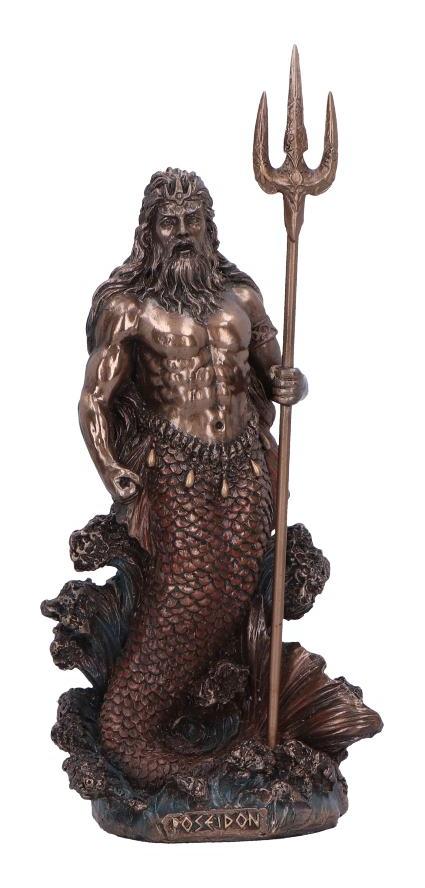 Photo #1 of product D6887C24 - Poseidon God of the Sea Medium Bronze Figurine