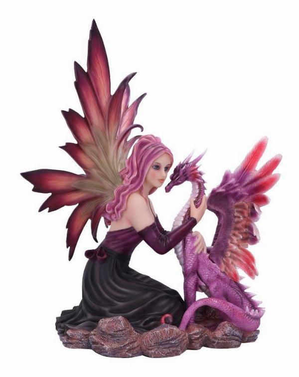 Photo #1 of product C5815U1 - Summer Fairy with Dragon Figurine 40cm