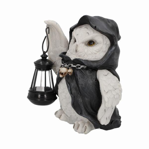 Photo #2 of product U6173W2 - Reapers Flight Lantern Grim Reaper Owl Figurine 17cm