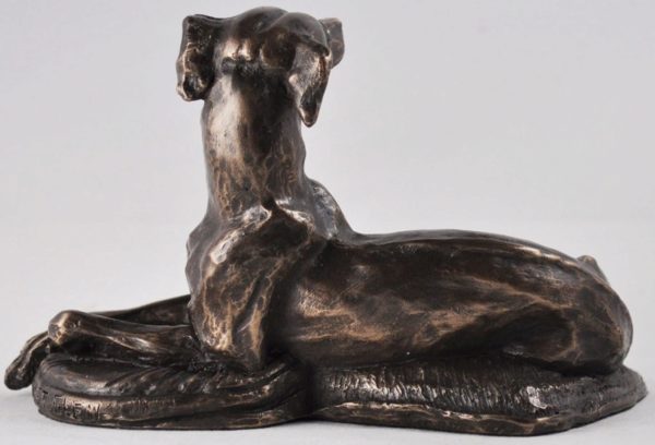 Photo of Resting Whippet Dog Bronze Sculpture 13cm (Harriet Glen)