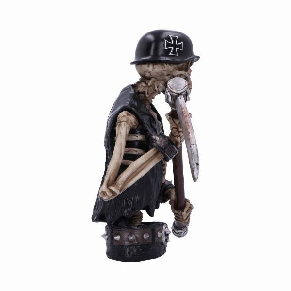 Photo #4 of product B4875P9 - James Ryman Ride Out Of Hell Biker Skeleton Bust Ornament